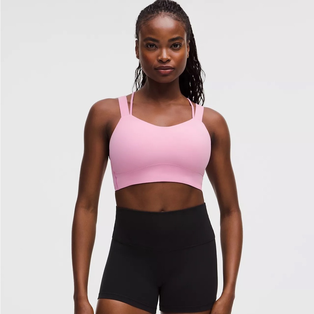 LuluLemon Like a Cloud Women's Pink Sports Bra Size 4 D/DD cup